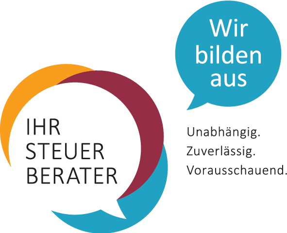 Badge Wir bilden aus – Unabhängig. Zuverlässig. Vorausschauend.