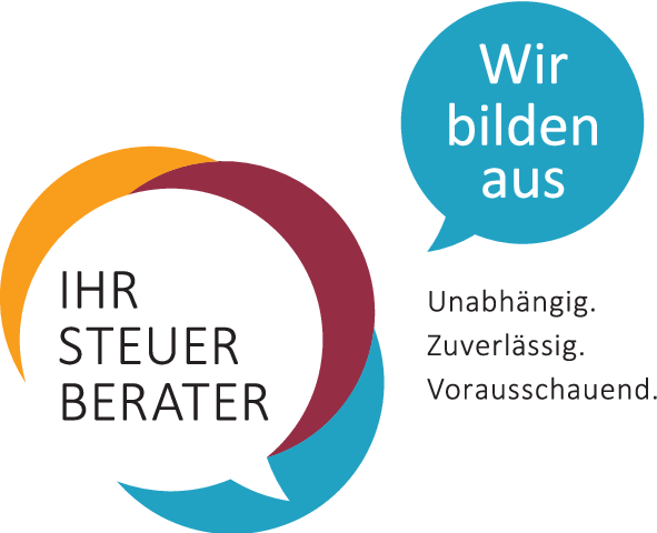 Badge Wir bilden aus – Unabhängig. Zuverlässig. Vorausschauend.