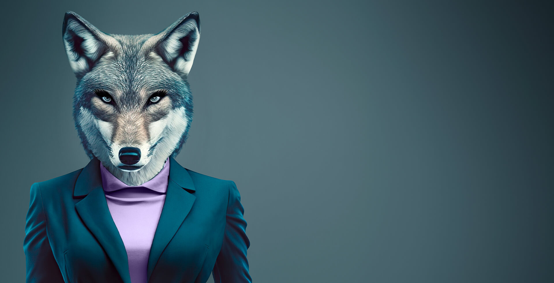 Kreatives Abbild des Wolfes als Job-Typ